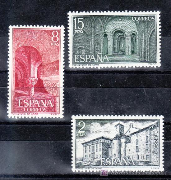 Sellos: espa&ntilde;a 2229/31 sin charnela, monasterio de leyre, - Foto 1