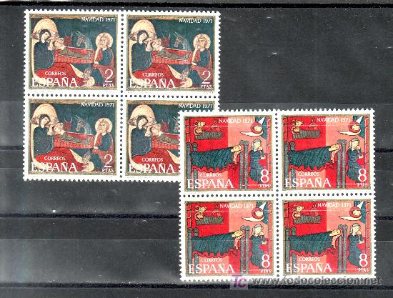 Sellos: espa&ntilde;a 2061/2 en b4 sin charnela, navidad, - Foto 1