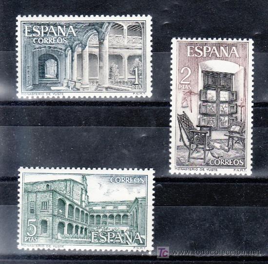 Sellos: espa&ntilde;a 1686/8 sin charnela, monasterio de yuste - Foto 1