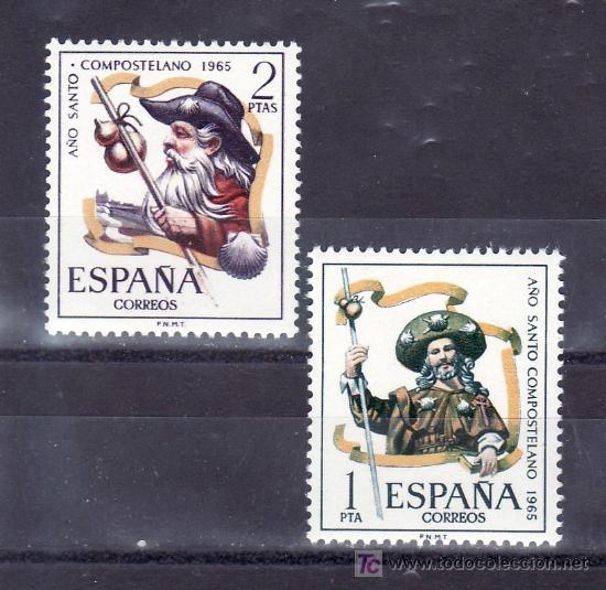 Sellos: espa&ntilde;a 1672/3 sin charnela, a&ntilde;o santo compostelano, - Foto 1