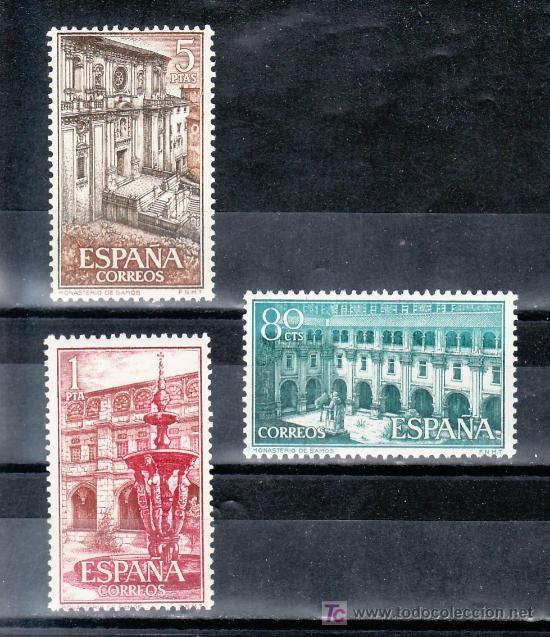 Sellos: espa&ntilde;a 1322/4 sin charnela, real monasterio de samos - Foto 1