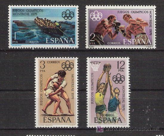 Sellos: 1976 - JUEGOS OLIMPICOS DE MONTREAL - COMPLETA - EDIFIL 2340 / 43 ***