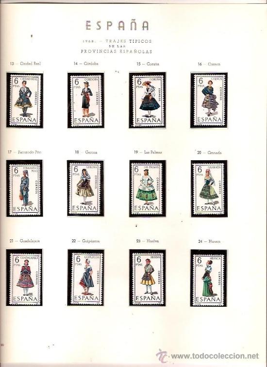 Timbres: SELLOS DE ESPA&Ntilde;A EDIFL 1839-50 TRAJES TIPICOS 1968