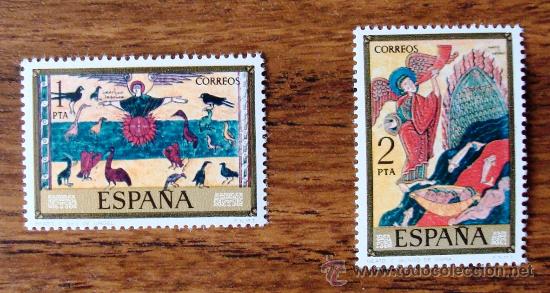 Sellos: C&oacute;dices: Serie completa de 8 sellos de Correos de Espa&ntilde;a, 1975 - Foto 2