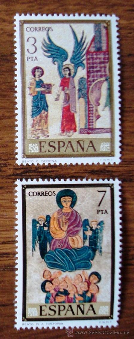 Sellos: C&oacute;dices: Serie completa de 8 sellos de Correos de Espa&ntilde;a, 1975 - Foto 4