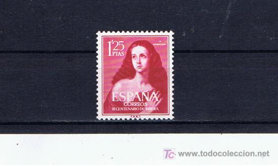 Sellos: Centenario pintor Ribera 1954 serie completa nuevos - Foto 1