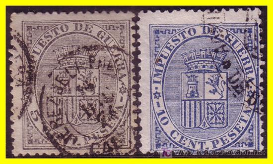 Sellos: 1874 Escudo de Espa&ntilde;a, serie (o) - Foto 1