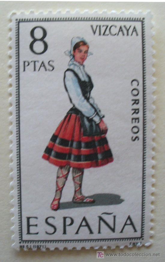 Sellos: TRAJES TIPICOS- VIZCAYA - Foto 1