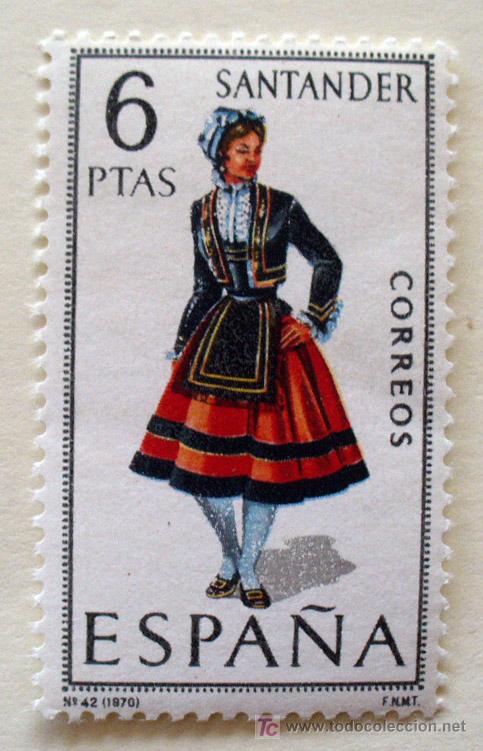 Sellos: TRAJES TIPICOS- SANTANDER - Foto 1