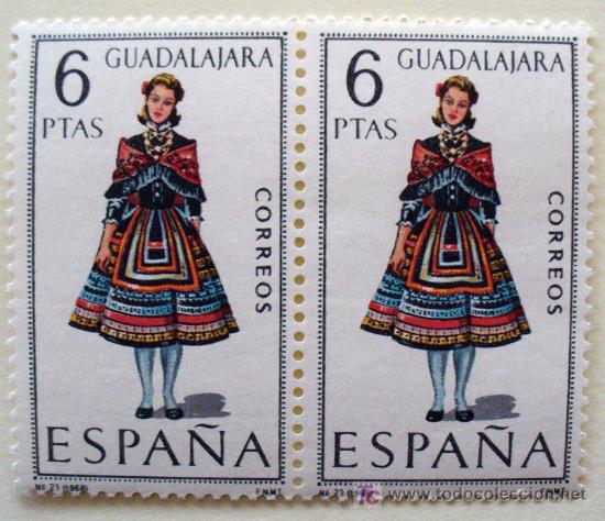 Francobolli: TRAJES TIPICOS- GUADALAJARA-BLOQUE DE 2