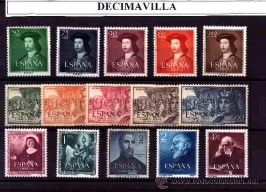 Sellos: ESPA&Ntilde;A, A&Ntilde;O 1952 NUEVO Y COMPLETO, - Foto 1