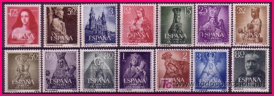 Sellos: 1954 A&ntilde;o Completo EDIFIL n&ordm; 1129 a 1142 * * - Foto 1