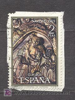 Sellos: ESPA&Ntilde;A, NAVIDAD 1969- EDIFIL 1945 - Foto 1