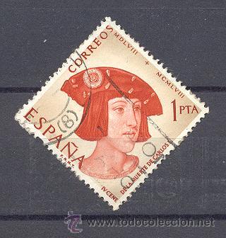 Sellos: ESPA&Ntilde;A, 1958- YVERT TELLIER 1228 - Foto 1