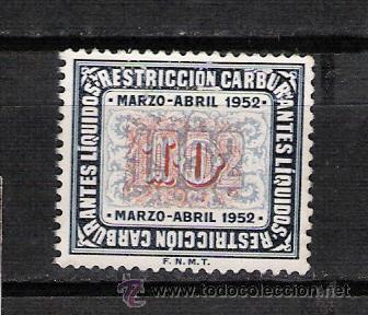 Stamps: 0363 RESTRICCION DE CARBURANTES LIQUIDOS  A&ntilde;o 1952