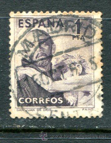 Sellos: Edifil 1070. San Juan de Dios. Usado. - Foto 1