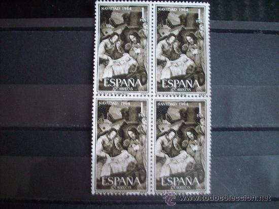 Sellos: Navidad en bloque de cuatro edifil 1630 en nuevo ** - Foto 1