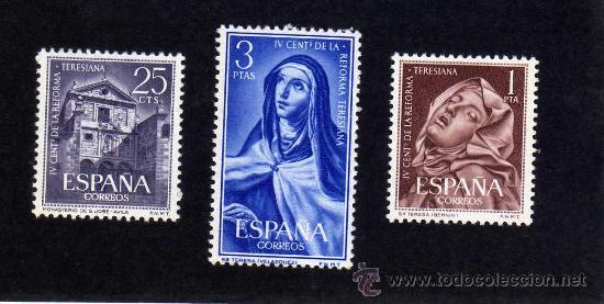 Selos: IV CENTENARIO DE LA REFORMA TERESIANA - SERIE COMPLETA - EDIFIL 1428 - 30. - 1962