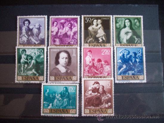 Sellos: Magnifica serie de Murillo edifil 1270/79 en nuevo ** - Foto 1