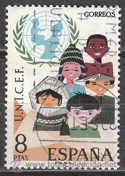 Sellos: Edifil 2054, UNICEF, usado - Foto 1