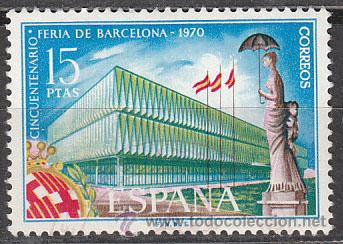 Sellos: Edifil 1975, feria de Barcelona, usado - Foto 1