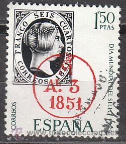 Sellos: Edifil 1922, dia del sello 1969, usado - Foto 1