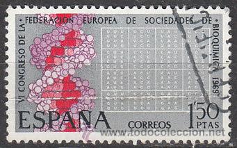 Sellos: Edifil 1920, bioquimica, usado - Foto 1