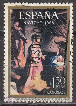 Sellos: Edifil 1897, Navidad 1968, usado - Foto 1