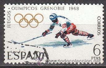 Sellos: Edifil 1853, olimpiada de Grenoble, usado - Foto 1