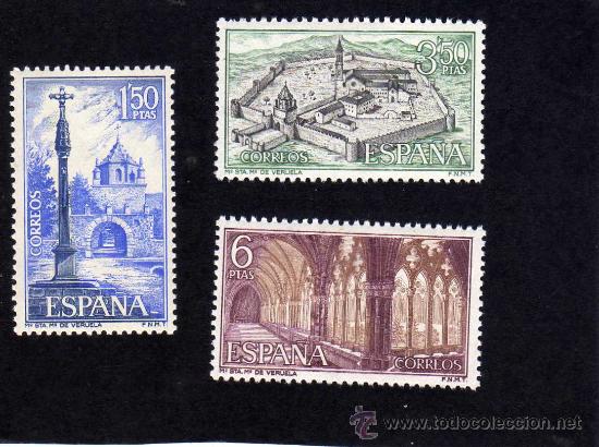 Sellos: MONASTERIO DE VERUELA - EDIFIL 1834-36 - 1967. - Foto 1