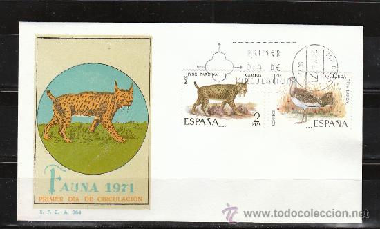 Sellos: FAUNA 1971. PRIMER DIA DE CIRCULACION - Foto 1