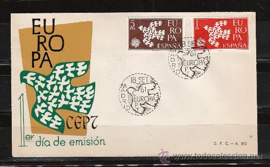 Sellos: EUROPA 61. PRIMER DIA DE EMISION - Foto 1