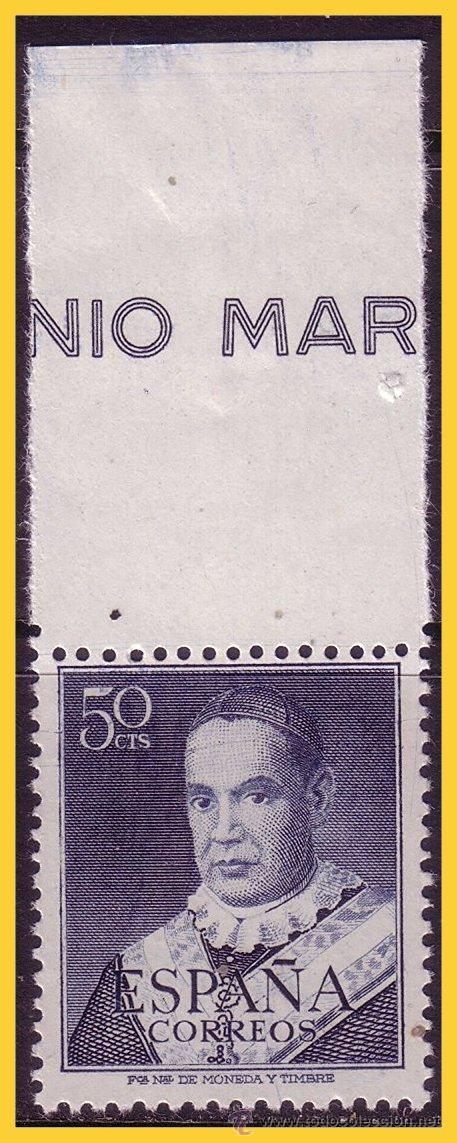 Sellos: 1951 San Antonio Mar&iacute;a Claret, Edifil n&ordm; 1102 * *