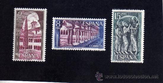 Sellos: MONASTERIO DE SANTO DOMINGO DE SILOS - EDIFIL 2159-61 - 1973 - Foto 1
