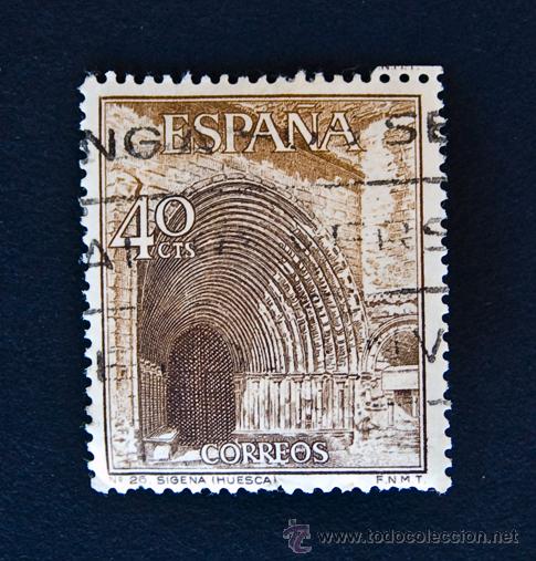 Sellos: MONASTERIO DE SIGENA. HUESCA. USADO - Foto 1