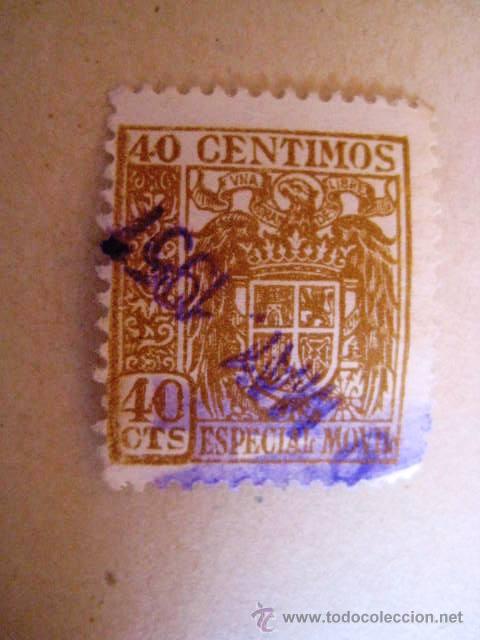 Sellos: 40 CENTIMOS 1951..MATASELLADO. ENVIO GRATIS&iexcl;&iexcl;&iexcl; - Foto 1