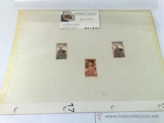 Sellos: CIRCA 1960-70.- HOJA CON 3 SELLOS DE LA &Eacute;POCA. - Foto 1