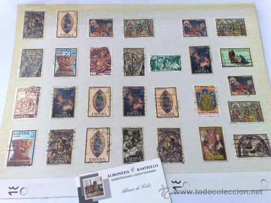 Stamps: CIRCA 1960-90.- HOJA CON 28 SELLOS DE LA &Eacute;POCA.