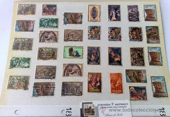 Sellos: CIRCA 1960-80.- HOJA CON 33 SELLOS DE LA &Eacute;POCA. - Foto 6