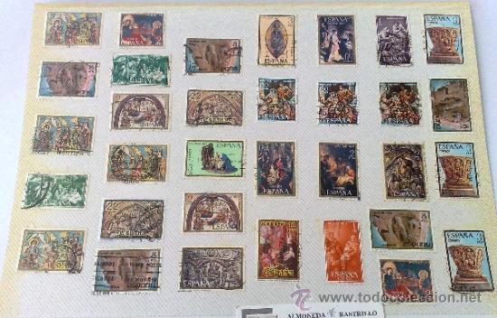 Sellos: CIRCA 1960-80.- HOJA CON 33 SELLOS DE LA &Eacute;POCA. - Foto 2