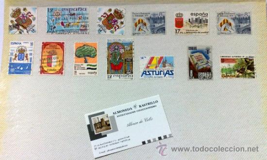Sellos: CIRCA 1970-80.- HOJA CON 13 SELLOS DE LA &Eacute;POCA. - Foto 4