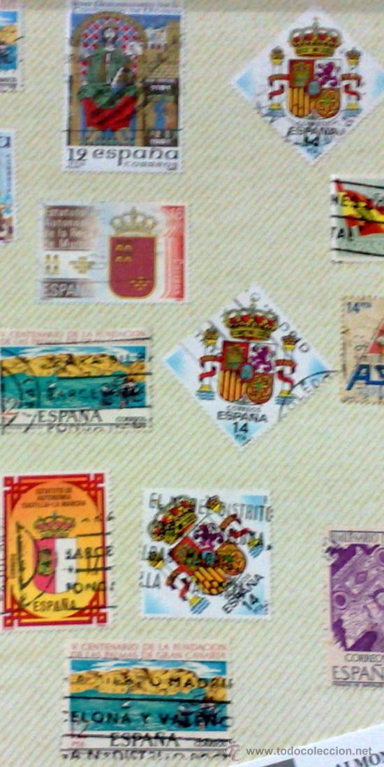 Sellos: CIRCA 1970-80.- HOJA CON 28 SELLOS DE LA &Eacute;POCA. - Foto 3