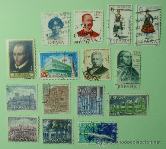 Sellos: Lote 15 sellos Espa&ntilde;a - II Centenario - A&ntilde;o 1970. - Foto 1