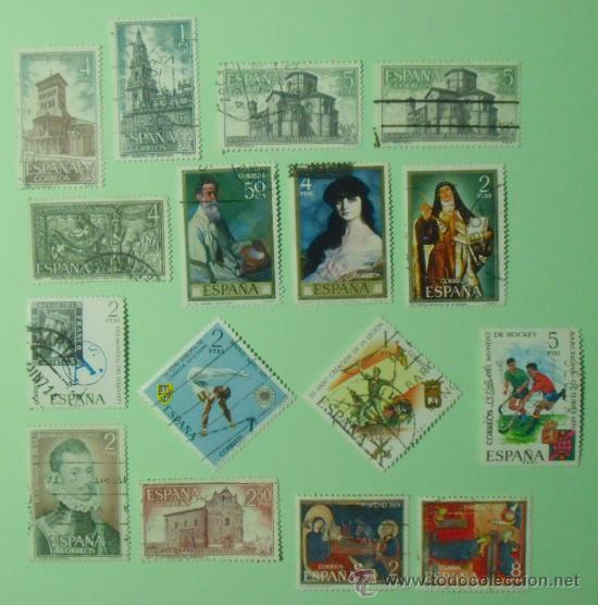 Sellos: Lote 16 sellos Espa&ntilde;a - II Centenario - A&ntilde;o 1971. - Foto 1