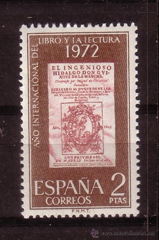 Sellos: ESPA&Ntilde;A 2076** - A&Ntilde;O 1972 - A&Ntilde;O INTERNACIONAL DEL LIBRO - Foto 1