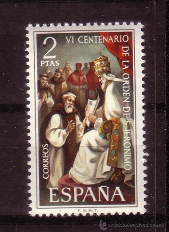 Sellos: ESPA&Ntilde;A 2158*** - A&Ntilde;O 1973 - 4&ordm; CENTENARIO DE LA ORDEN DE SAN JERONIMO - Foto 1
