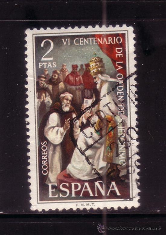 Sellos: ESPA&Ntilde;A 2158 - A&Ntilde;O 1973 - 4&ordm; CENTENARIO DE LA ORDEN DE SAN JERONIMO - Foto 1
