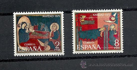 Sellos: ESPA&Ntilde;A 1971, EDIFIL N&ordm; 2061/206**, NAVIDAD - Foto 1