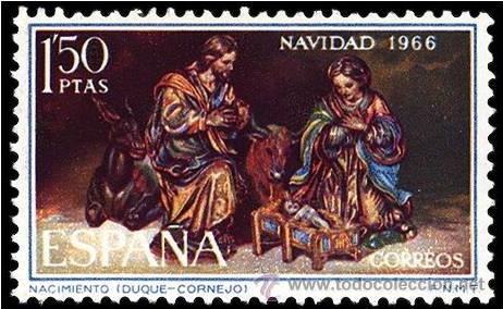 Sellos: ESPA&Ntilde;A 1966 - NAVIDAD - EDIFIL 1764** - Foto 1