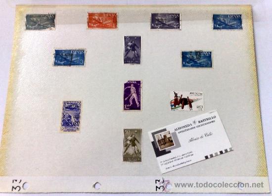 Sellos: CIRCA 1950-80- HOJA CON 11 SELLOS DE LA &Eacute;POCA. - Foto 2
